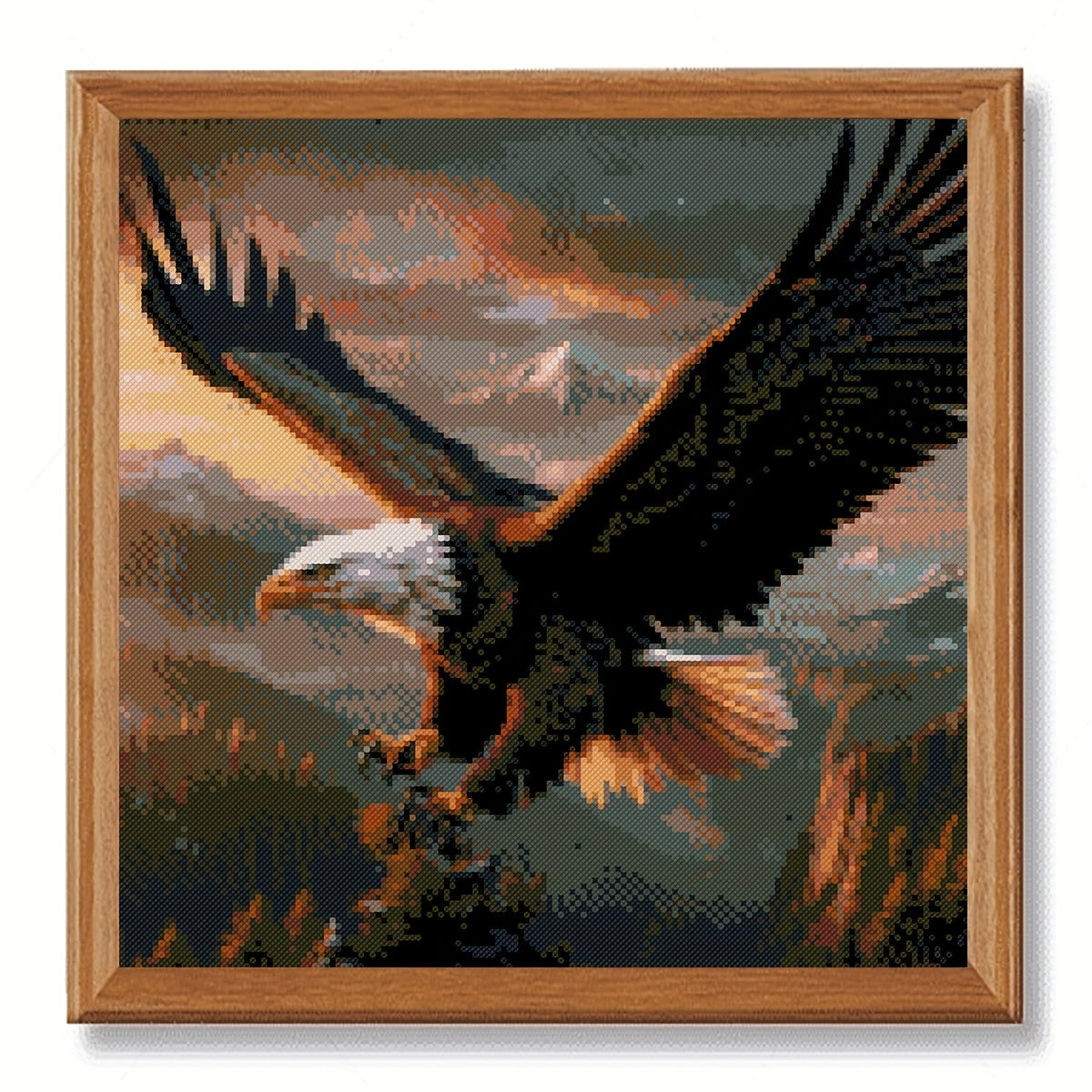 Majestic Eagle Deluxe DIY Cross Stitch Kit