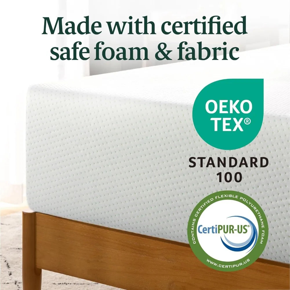 12 Inch Memory Foam Mattress, Full, Fiberglass free, Medium Firm Feel, Certified Safe Foams