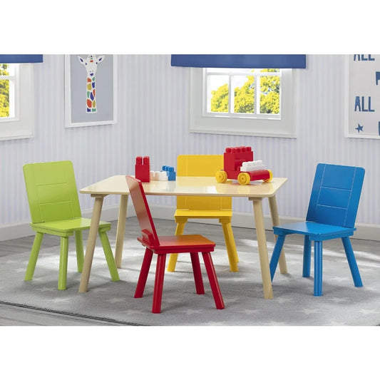 Delta Children Kids Table and Chair Set (4 Chairs Included)