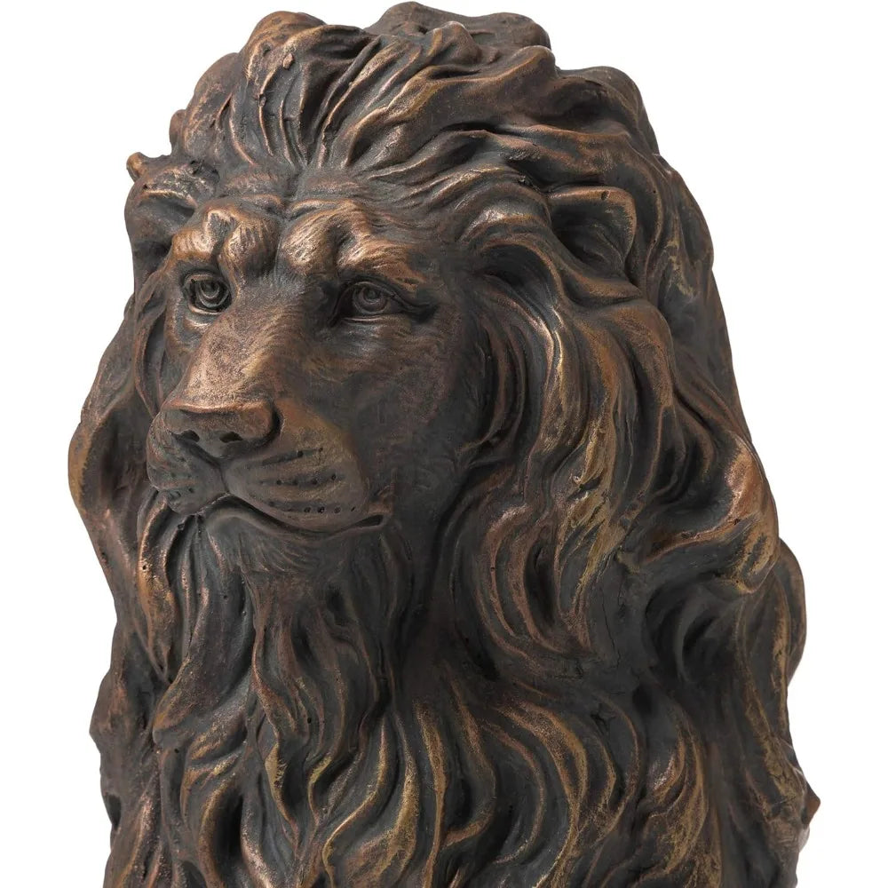 Guardian Standing Lion Outdoor Statue Home Decoration Bronze Garden Decor