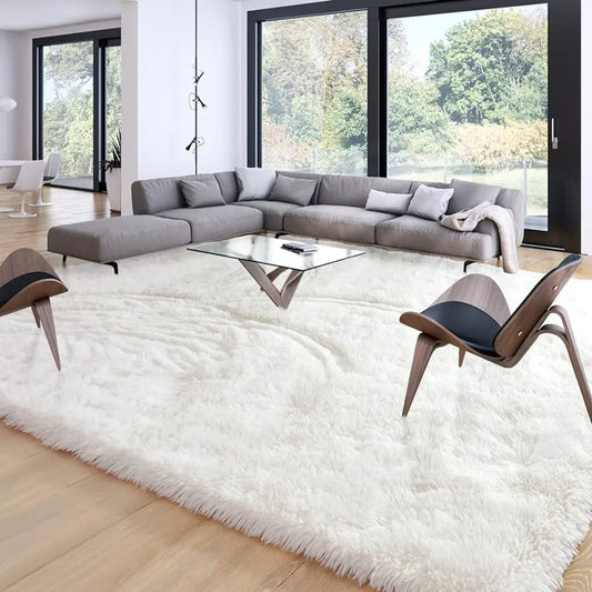 8*10, Area Rug  Decorative, Non-Slip Plush Fluffy Furry Fur Rugs Comfy