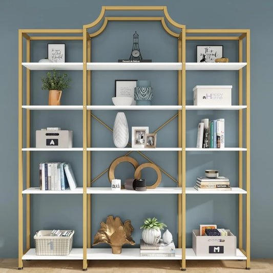 Extra Large Triple Wide 5-Tier Bookshelf