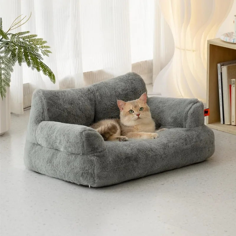 Pet Couch Bed  with Non-Slip Bottom for Medium Small Dogs & Cats up to 25 lbs,