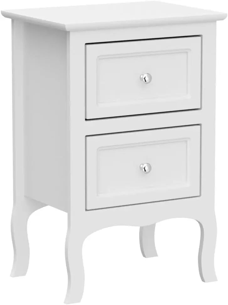 Set of 2, Nightstands with 2 Drawers