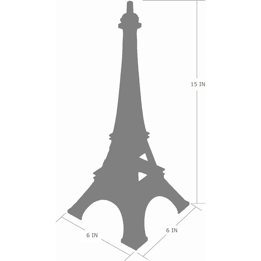 Eiffel Tower Statue for Home Decoration, Alloy Metal Sculptures and Figurines