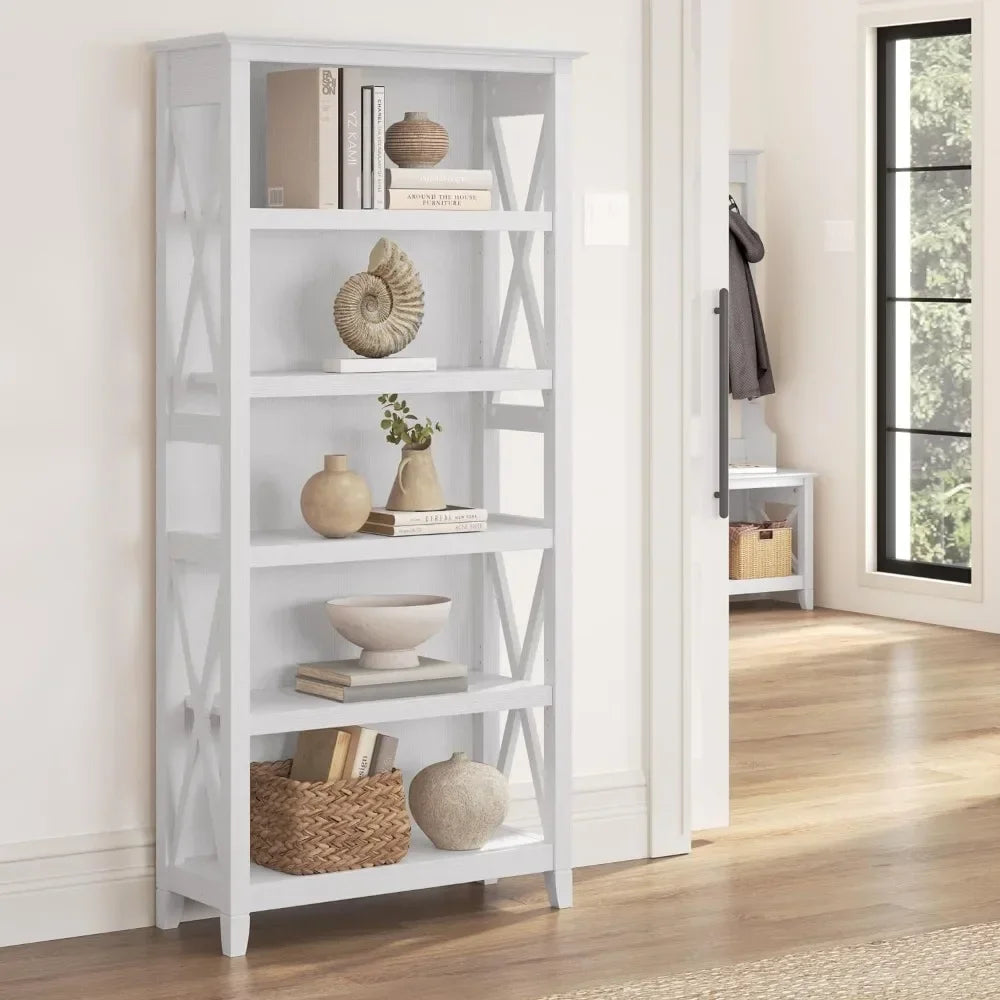 Bookshelf  & Magazine Rack  Tall Accent Cabinet