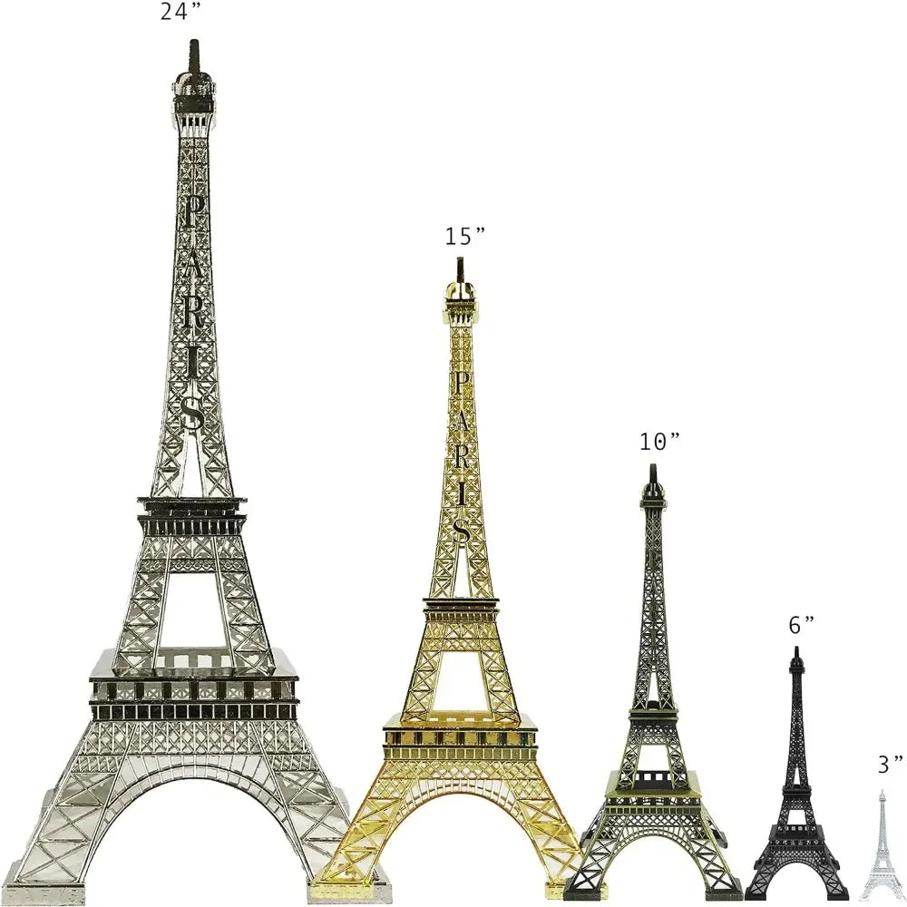 Eiffel Tower Statue for Home Decoration, Alloy Metal Sculptures and Figurines