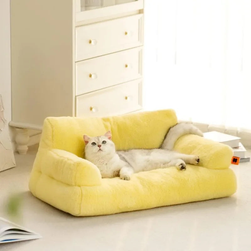 Pet Couch Bed  with Non-Slip Bottom for Medium Small Dogs & Cats up to 25 lbs,