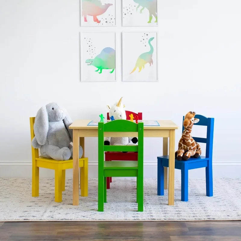 Collection Kids Wood Table & 4 Chair Set