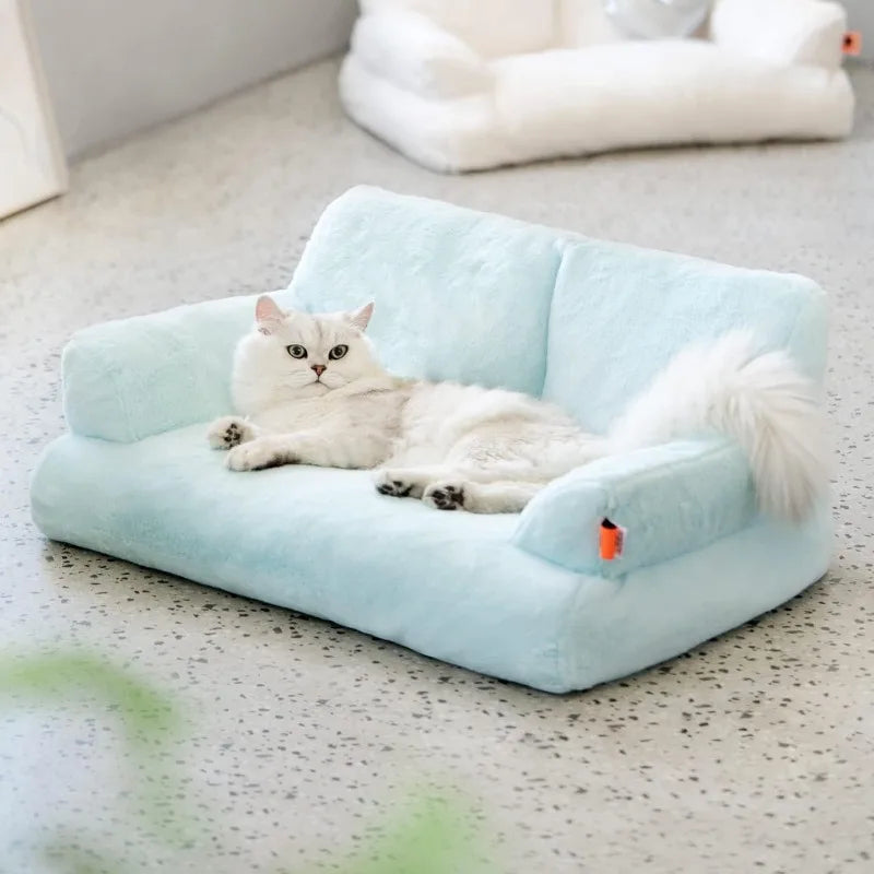 Pet Couch Bed  with Non-Slip Bottom for Medium Small Dogs & Cats up to 25 lbs,