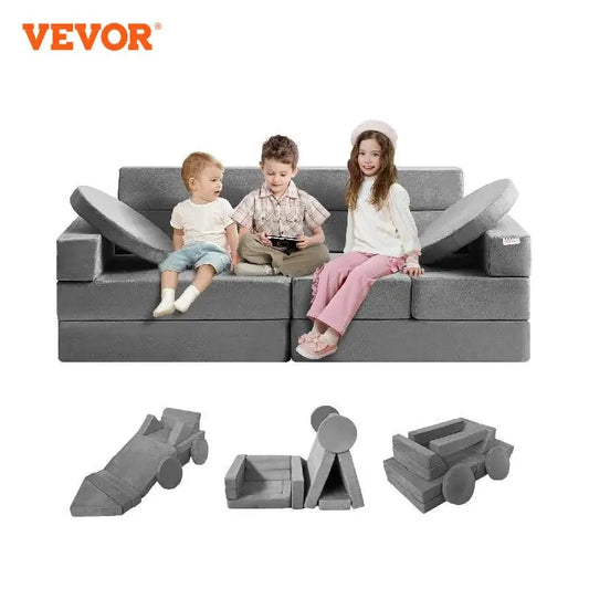 VEVOR Play Couch Kids Sofa Toddler Foam Sofa Couch with High-density 25D Sponge for Playing