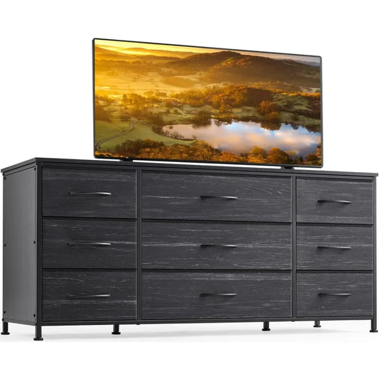 Dresser TV Stand for 60 '' TV  with 9 Drawers