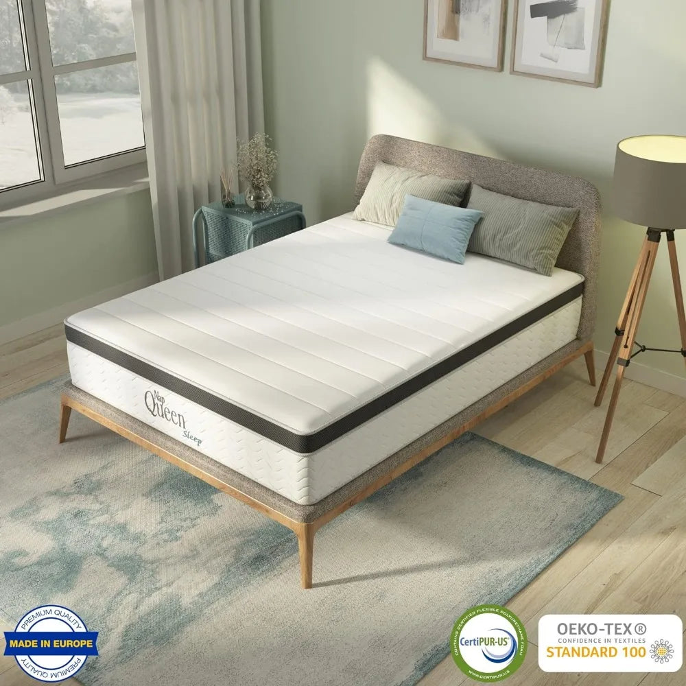 8 Inch Maxima Hybrid Mattress, Full Size, Cooling Gel Infused Memory Foam and Innerspring Mattress