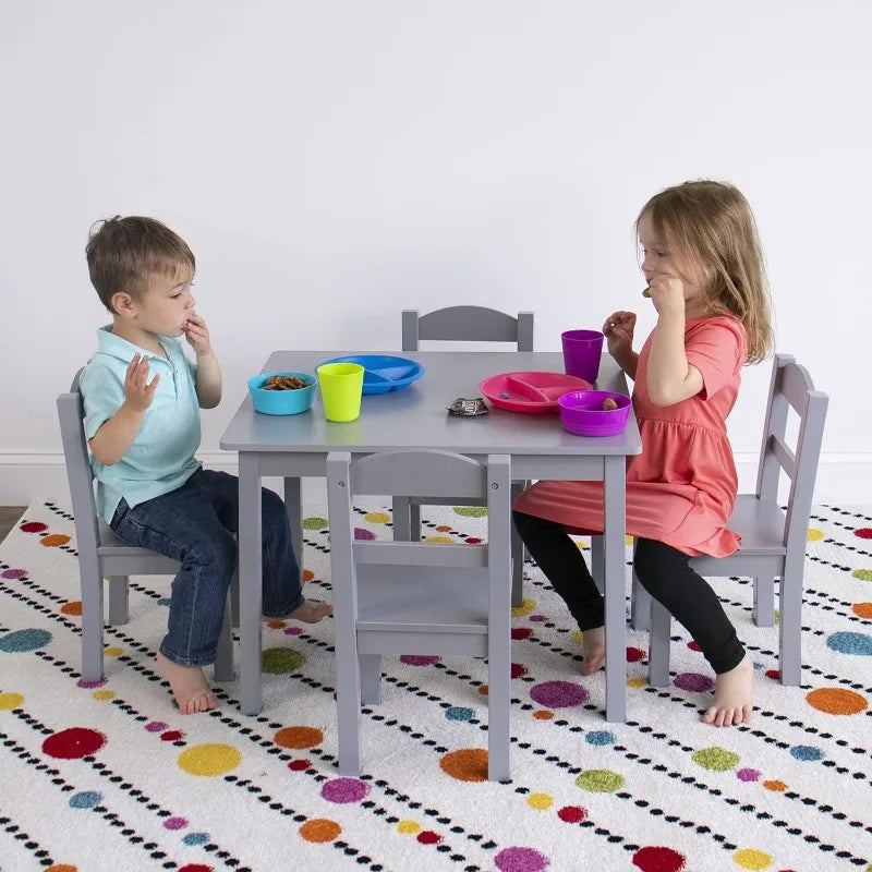 Collection Kids Wood Table & 4 Chair Set