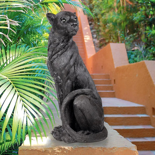 Black Panther Black Jaguar Statue Sculptures & Figurine Home Decoration Garden Decor