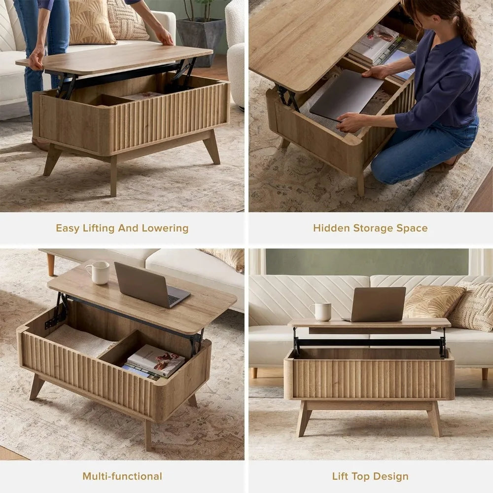 Coffee Table, Lift Top Coffees Tables for Living Room, Center Tables with Hidden Storage