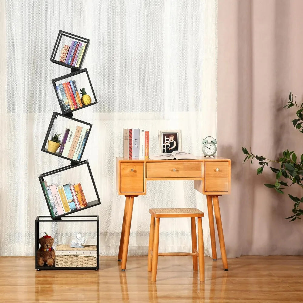 5-Tier Modern Book Storage Shelf 67" Tall  Bookshelf