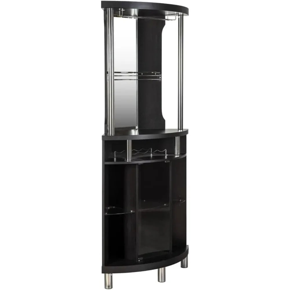 Corner Wine Rack Black